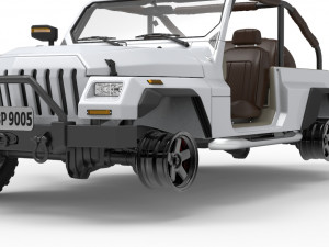 generic 4x4 suv car 3D 모델