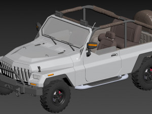 generic 4x4 suv car 3D 모델