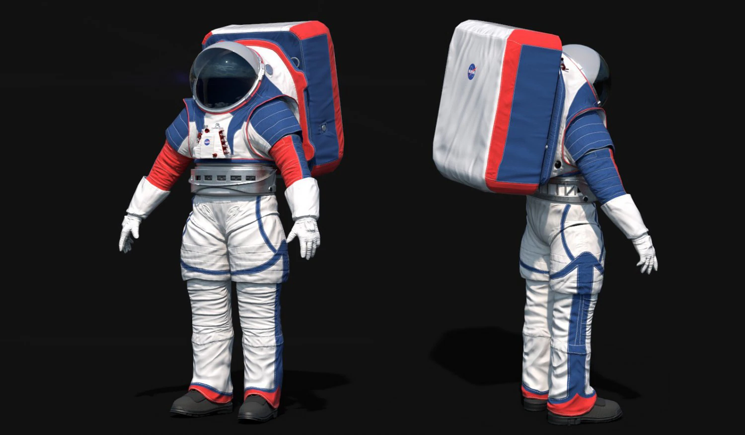 astronaut suit nasa artemis programme 3D Model .c4d .max .obj .3ds .fbx .stl .blend 