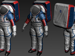 astronaut suit nasa artemis programme Model 3D
