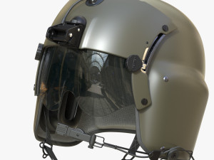 pilot helmet hgu 56p 3D Model