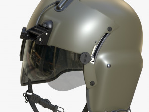 pilot helmet hgu 56p 3D Model