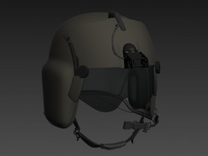 pilot helmet hgu 56p 3D Model
