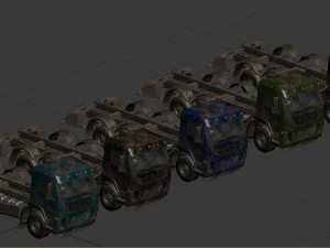 abandoned generic truck 3D Model