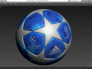 champions league uefa ball adidas 3D Model