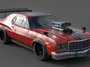 generic lowpoly hot rod classic mad max 3D Model