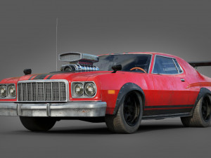generic lowpoly hot rod classic mad max 3Dモデル