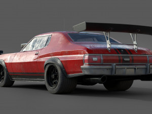 generic lowpoly hot rod classic mad max 3Dモデル