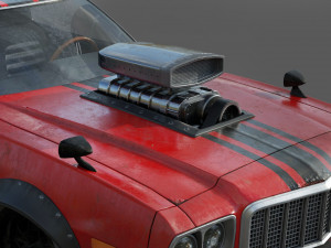 generic lowpoly hot rod classic mad max 3Dモデル
