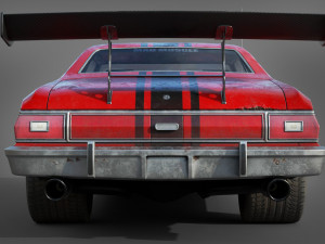 generic lowpoly hot rod classic mad max 3Dモデル