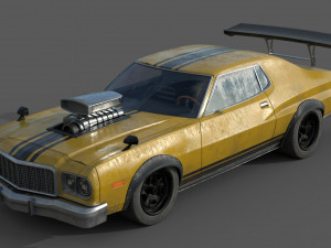 generic lowpoly hot rod classic mad max 3Dモデル