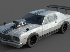 generic lowpoly hot rod classic mad max 3Dモデル