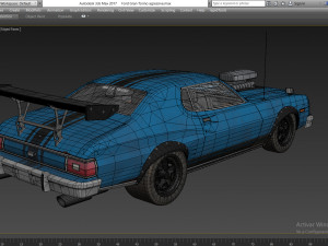 generic lowpoly hot rod classic mad max 3Dモデル