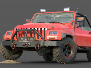 generic suv 4x4 lowpoly 3D 모델