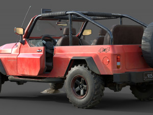 generic suv 4x4 lowpoly 3D Модель
