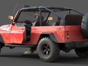generic suv 4x4 lowpoly 3D Model