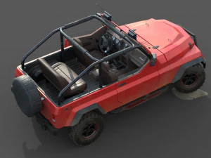 generic suv 4x4 lowpoly 3D Model