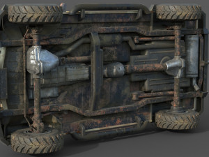 generic suv 4x4 lowpoly 3D Модель
