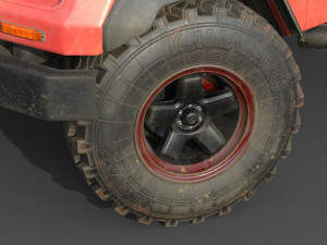 generic suv 4x4 lowpoly 3D Модель