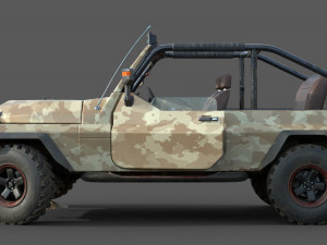 generic suv 4x4 lowpoly 3D Модель