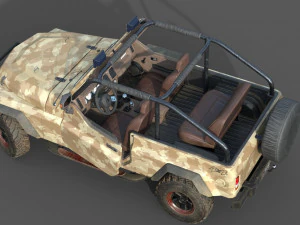 generic suv 4x4 lowpoly 3D Model