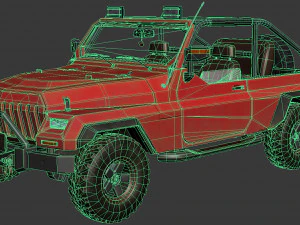 generic suv 4x4 lowpoly 3D Model