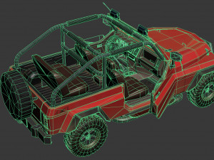 generic suv 4x4 lowpoly 3D Модель