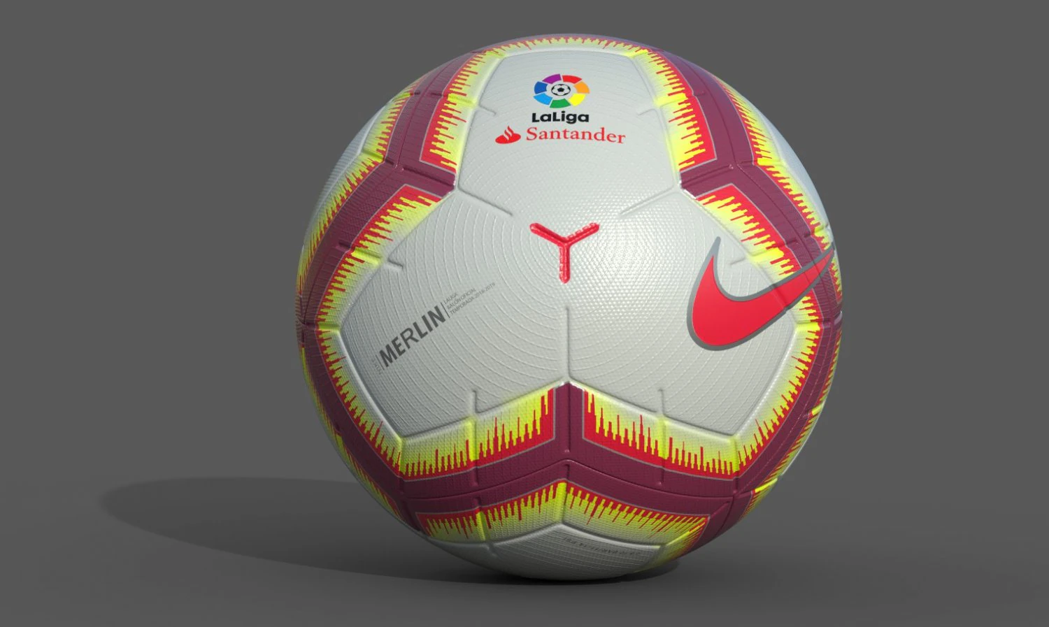 laliga official match ball 2018-2019 3D Model .c4d .max .obj .3ds .fbx .stl .blend 