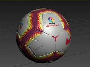 laliga official match ball 2018-2019 3D Model