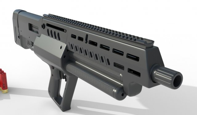 iwi tavor ts12 Model 3D .c4d .max .obj .3ds .fbx .stl .blend 