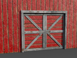 lowpoly barn farm 3D 模型