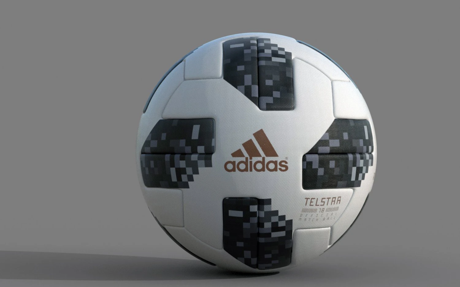 fifa telstar official world cup 2018 ball adidas 3D Model .c4d .max .obj .3ds .fbx .stl .blend 