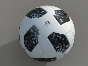 fifa telstar official world cup 2018 ball adidas 3D Model