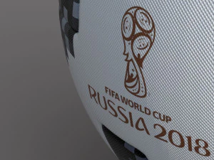fifa telstar official world cup 2018 ball adidas 3D Model