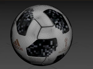 fifa telstar official world cup 2018 ball adidas 3D Model
