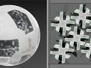 fifa telstar official world cup 2018 ball adidas 3D Model