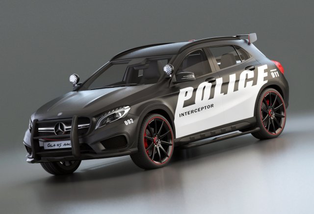 police patrol suv 3D Model .c4d .max .obj .3ds .fbx .stl .blend 