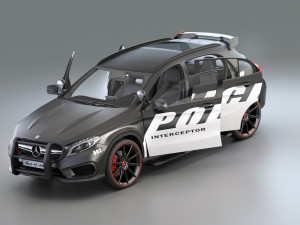 police patrol suv 3D Model