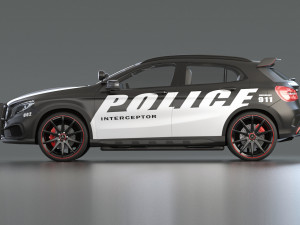 police patrol suv 3D Model