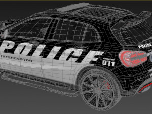 police patrol suv 3D Model