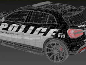 police patrol suv 3D Model
