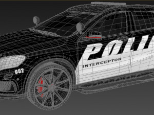 police patrol suv 3D Model