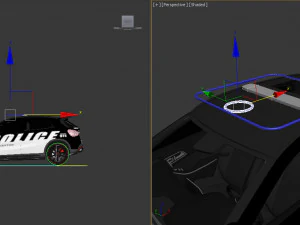 police patrol suv 3D Model