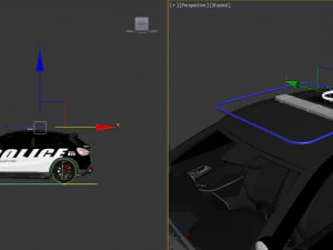 police patrol suv 3D Model