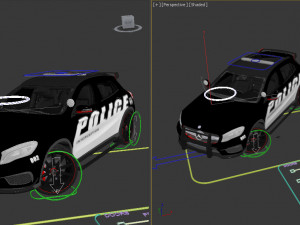 police patrol suv 3D Model