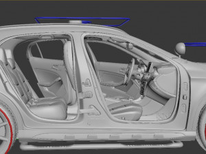 police patrol suv 3D Model