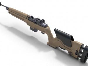 springfield m1a loaded 3Dモデル