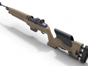 springfield m1a loaded 3D Model