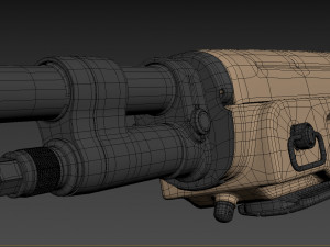 springfield m1a loaded 3Dモデル