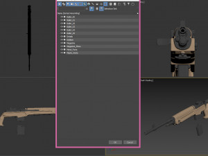 springfield m1a loaded 3Dモデル